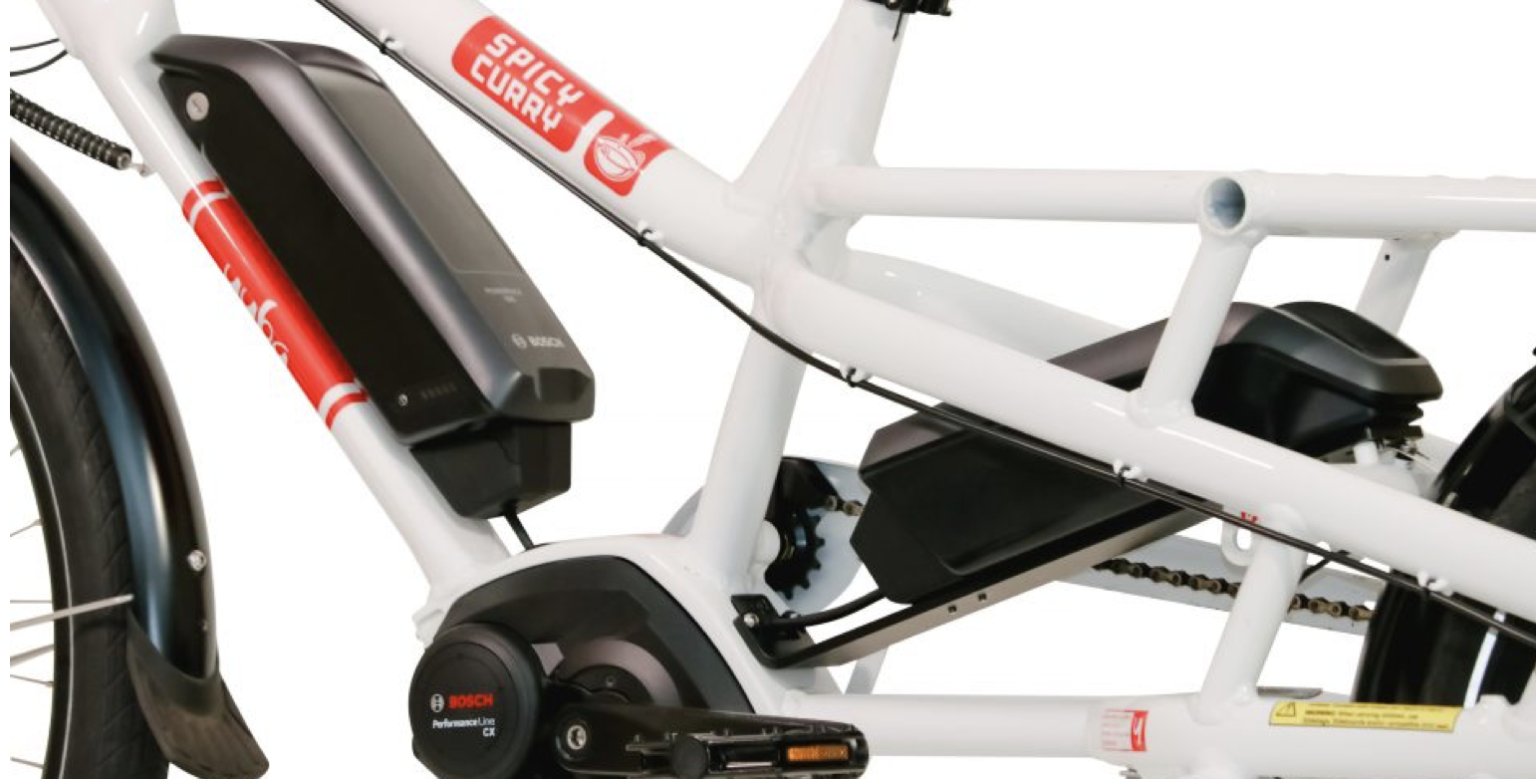 Bosch Dual Battery Kit Spicy Curry Happy Cargo Bike