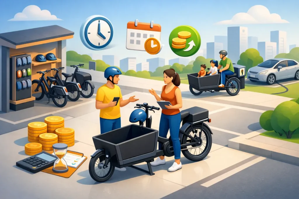 Alquiler de cargo bike: cuándo sí compensa