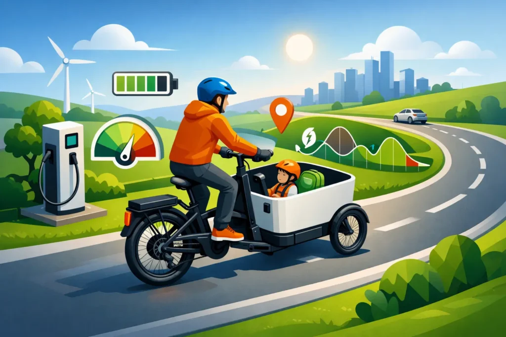 Autonomía real en cargo bike eléctrica