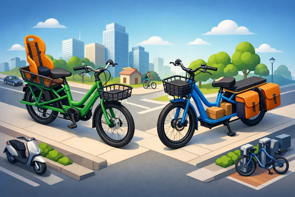 Bicicleta longtail urbana: cuál te conviene